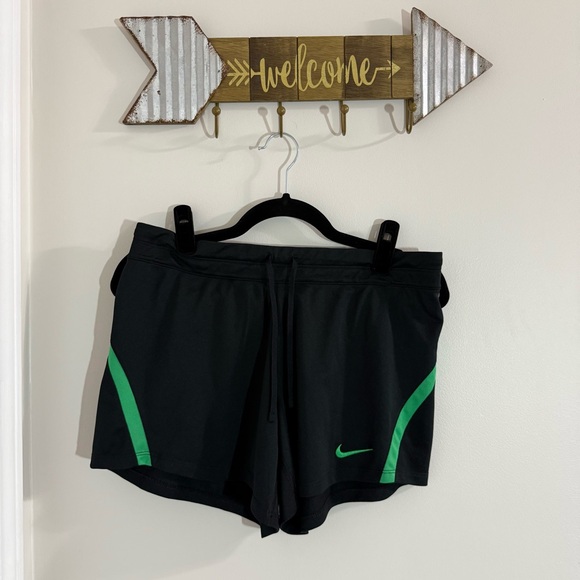 Nike Pants - Nike Dri-Fit Women's Black and Green Shorts